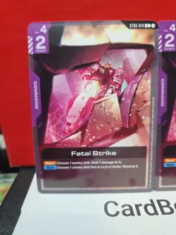 CELESTIAL DRIVE 2x FATAL STRIKE STO5-014 Gundam Card Game- Common - Image 2