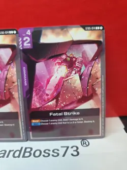 CELESTIAL DRIVE 2x FATAL STRIKE STO5-014 Gundam Card Game- Common - Image 3