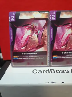 CELESTIAL DRIVE 2x FATAL STRIKE STO5-014 Gundam Card Game- Common - Image 4