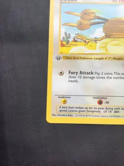 Pokemon Cards: Base Set 1st Edition Common: Doduo 48/102 - Image 5