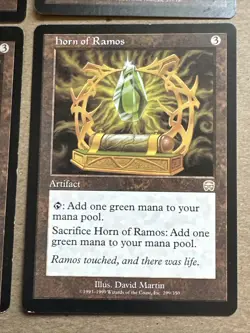 Horn Of Ramos X4 Mercadian Masques Light Play Condition See Pic Front Back - Image 4