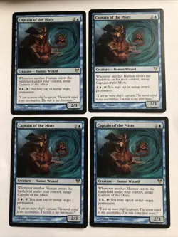 Captain Of The Mists X4 Avacyn Restored Mtg Ex+/NM Condition See Pics Front Back - Image 1