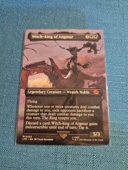 MTG LOTR Witch King of Angmar 💥EXTENDED ART💥 423 Lord of Rings Magic Gathering - Image 1
