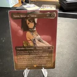 1x Yuna, Hope of Spira ~~ Borderless NM-Mint, English Final Fantasy MTG Magic - Image 1