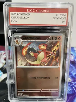 CHARMELEON 2025 FOIL #012/094 Pokemon Card GRADED 10 TCG CCG - Image 1