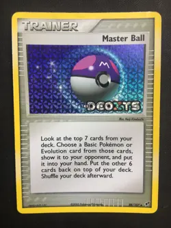Master Ball Pokemon Card | 88/107 | Deoxys |Stamped | Holo | NM - Image 1