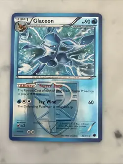 💦 CITY PROMO GLACEON 💦 | Pokemon Holo | Plasma Freeze 23/116 | - Image 1
