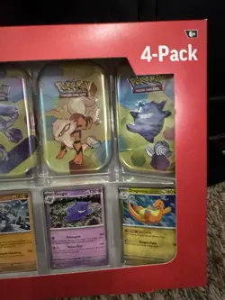 Pokemon TCG Scarlet & Violet 151 Mini Tin 4-Pack Sam’s Club New Factory Sealed - Image 4
