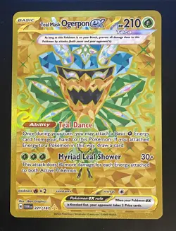 Pokemon TCG Teal Mask Ogerpon EX Twilight Masquerade Card 221/167 - Image 1