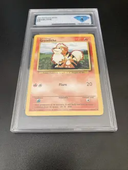 1999 Pokemon Base Set Growthlithe #28 Graded 8 NM/Mint - Image 2