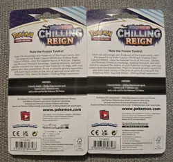 2 x Pokemon Chilling Reign Blister Booster Packs Phanpy Morpeko Promos - Image 2