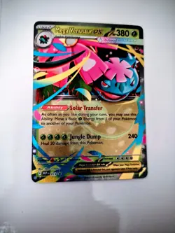Pokemon Mega Venusaur Ex Holo Mega Evolution Black Star Promo 013 N/M Or Better - Image 2