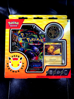 2026 Pokemon Day Pikachu Promo Collection Box FACTORY SEALED IN HAND 🔥👀😎😍 - Image 1
