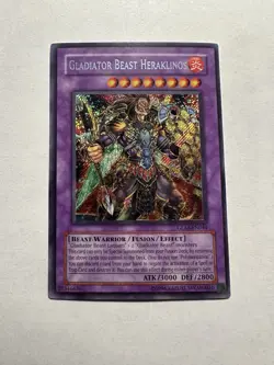 Yu-Gi-Oh! TCG Gladiator Beast Heraklinos GLAS-EN044 Gladiator’s Assault NM - Image 1