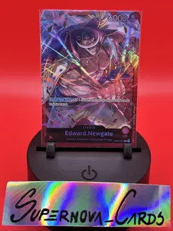Edward.Newgate OP02-001 Leader - One Piece TCG - Foil Near-Mint English - Image 1