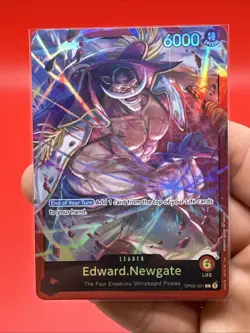 Edward.Newgate OP02-001 Leader - One Piece TCG - Foil Near-Mint English - Image 3