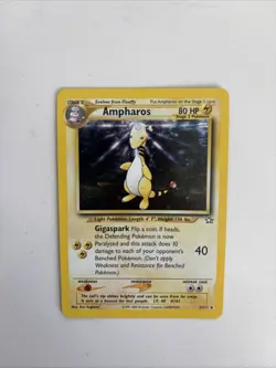 Ampharos 001/111 Unlimited - Holo Rare Pokemon Card - Neo Genesis - NM/LP - Image 1