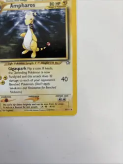 Ampharos 001/111 Unlimited - Holo Rare Pokemon Card - Neo Genesis - NM/LP - Image 5