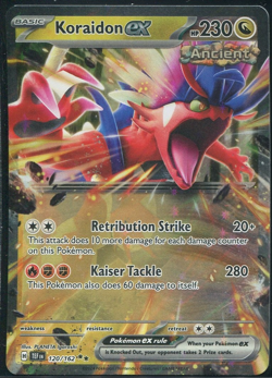Koraidon EX 120/162 Double Rare S & V Temporal Forces Pokemon Card NM - Image 1