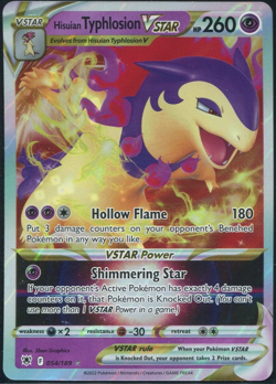 Hisuian Typhlosion VSTAR 054/189 - Astral Radiance - Pokemon Card - Near Mint - Image 1