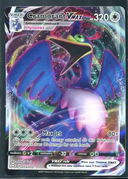 Cramorant VMAX 055/072 - Shining Fates - Ultra Rare Holo Pokemon Card Near Mint - Image 1