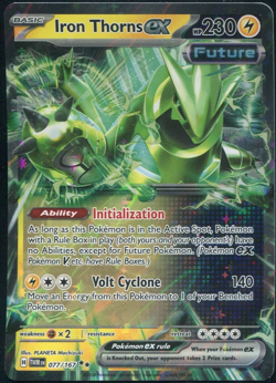 Iron Thorns EX 077/167 S&V Twilight Masquerade TWM Holo Double Rare Pokemon Card - Image 1