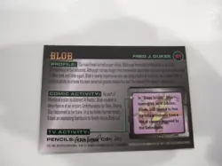 BLOB #61 Base 1995 Fleer Ultra Xmen X-men Chromium Collectible Card - Image 2