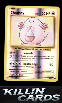Reverse Holofoil Chansey 70/108 Pokemon Holo Rare XY - Evolutions Card NM - Image 1
