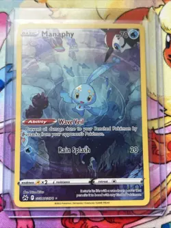 Pokemon TCG Manaphy Crown Zenith Galarian Gallery Card GG06/GG70 NM/M Condition - Image 1