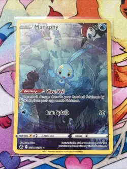 Pokemon TCG Manaphy Crown Zenith Galarian Gallery Card GG06/GG70 NM/M Condition - Image 3