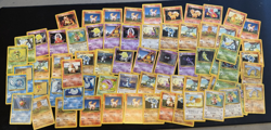 Pokemon Vintage Base Set Unlimited Uncommon and Common - Lot of 68 Cards - Image 1