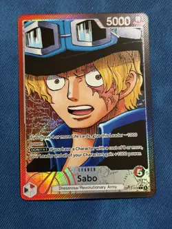 One Piece TCG OP13-004 Sabo Alt Art Leader AA Card Game CCG English - Image 1