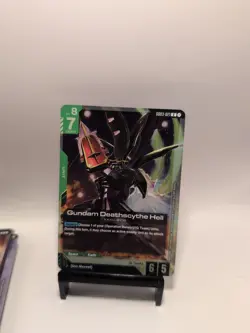 Gundam Deathscythe Hell Gundam Card Game . Steel Requiem Rare . GD03-021 - Foil - Image 1