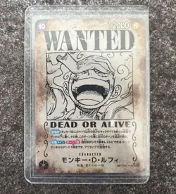 Monkey D. Luffy Nika Wanted poster OP05-119 SEC Parallel One Piece Card Japanese - Image 1