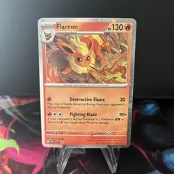 Flareon SVP 167 Prismatic Evolutions Black Promo Card Cosmos Holo NM Condition - Image 1