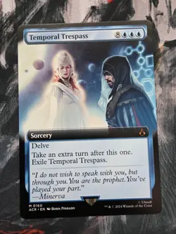 1x MTG Temporal Trespass (Extended Art) - Assassin's Creed (ACR) #160 - Magic - Image 1