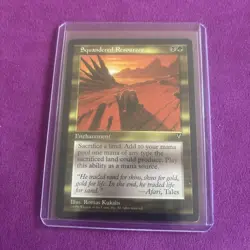 MTG-Squandered Resources Visions-LP NM-vintage Magic the Gathering-Reserve List - Image 1