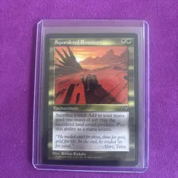 MTG-Squandered Resources Visions-LP NM-vintage Magic the Gathering-Reserve List - Image 3