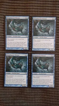 Magic: the Gathering / MtG Deepchannel Mentor x4 Shadowmoor - Image 1