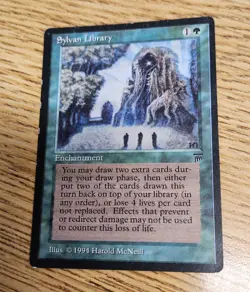 Magic The Gathering MTG Legends Sylvan Library MP - Image 1
