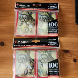 New Magic: The Gathering - Ultra PRO Matte Deck Protector Sleeves (200) Dragon - Image 1