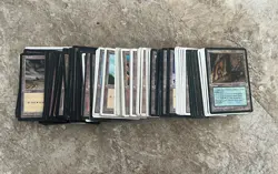 Magic: the Gathering Lot of 200+ Lands Mostly 4th and 5th Edition Most are LP - Image 1