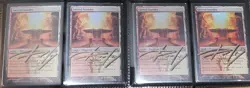 MTG 4 X FOIL Sacred Foundry Gatecrash Foil SHADOW SIGNED BY ARTIST - Image 1