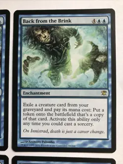 Back From The Brink X4 Innistrad Mtg Ex+/NM Condition See Pics Front Back - Image 3