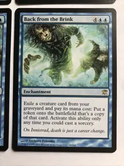 Back From The Brink X4 Innistrad Mtg Ex+/NM Condition See Pics Front Back - Image 4