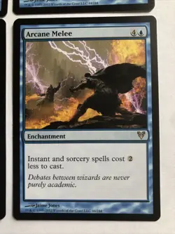 Arcane Melee X4 Avacyn Restored Mtg Ex+/NM Condition See Pics Front Back - Image 4