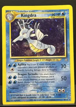 Pokemon Card - Kingdra 8/111 Holo Rare Neo Genesis - Image 1