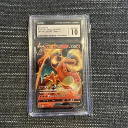🔥🔥🔥 CGC Gem Mint 10 2022 Charizard V 013/172 VSTAR Japanese Pokemon Card - Image 1
