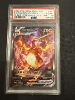 Pokemon TCG Charizard VMAX SWSH261 PSA 10 Ultra Premium Collection Promo - Image 1