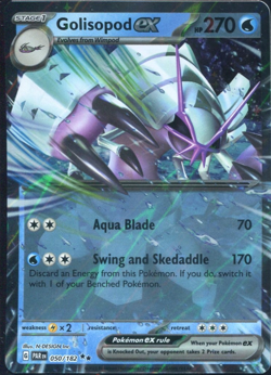 Golisopod ex 050/182 Pokemon Sv04: Paradox Rift Double Rare Holo NM - Image 1